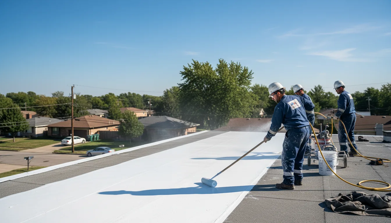 Commercial roof coating in Assawoman, VA near me